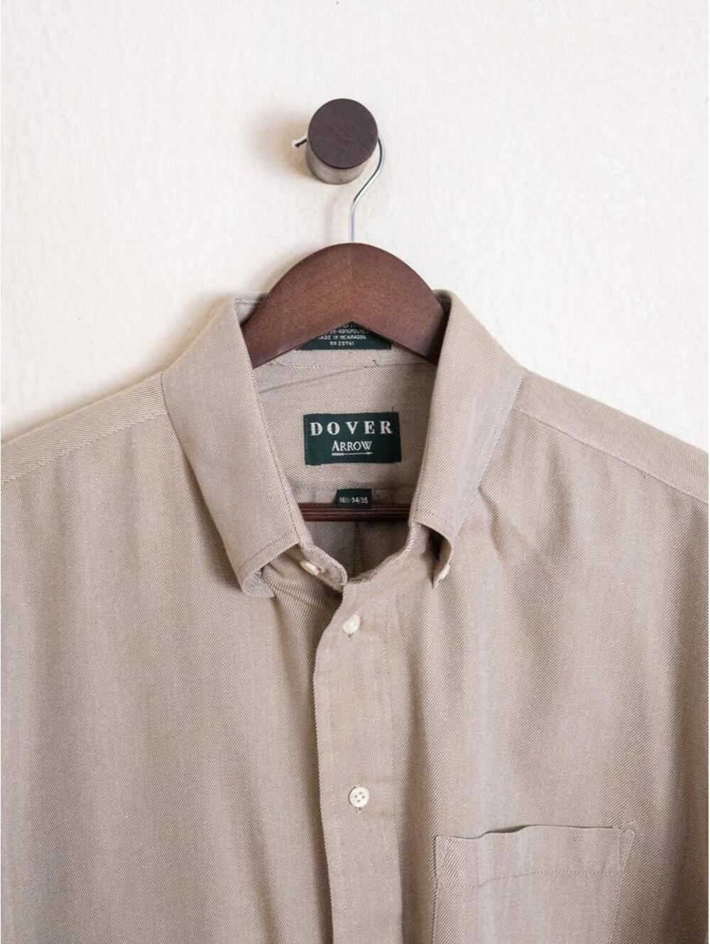 Arrow Dover Beige Button Down Shirt
